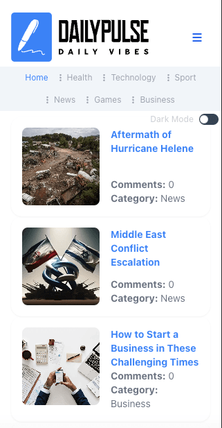 DailyPulse — by Ahsan Ali Soomro — app view