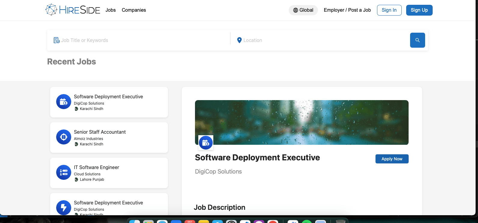 HireSide — Front-End Clone - by Ahsan Ali Soomro