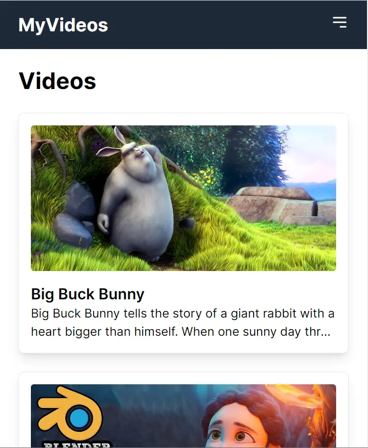 MyVideos — by Ahsan Ali Soomro — app view