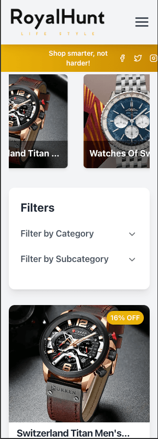 RoyalHunt — by Ahsan Ali Soomro — app view
